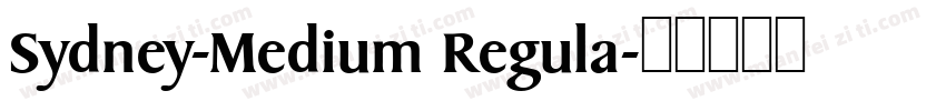 Sydney-Medium Regula字体转换
